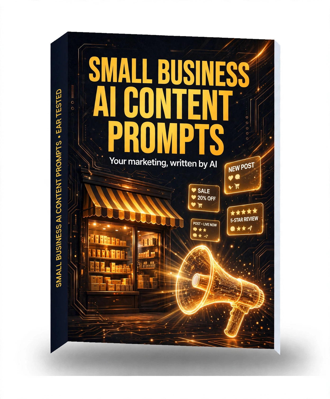 Cover of the free prompt pack: Small Business AI Content Prompts