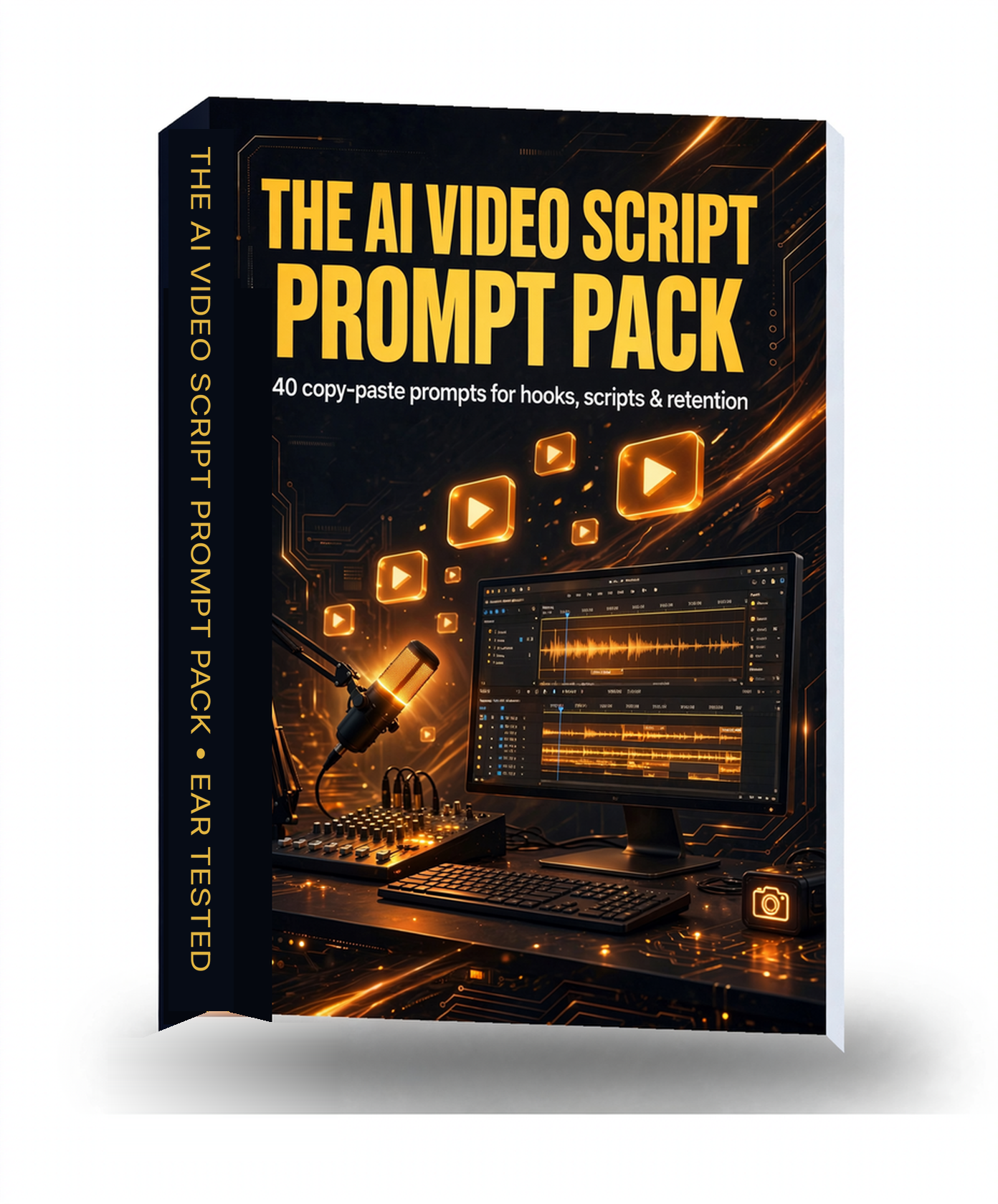 Cover of the free prompt pack: The AI Video Script Prompt Pack